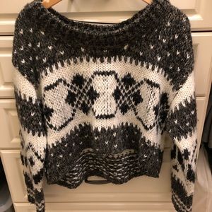 Free People Cropped Sweater Size S
